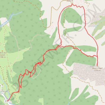 Mont Chajol GPS track, route, trail