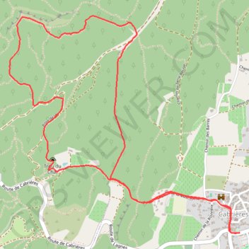 Randonnée Cabrières GPS track, route, trail