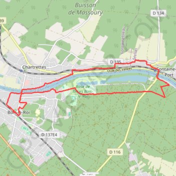 Bords de Seine et forêt GPS track, route, trail