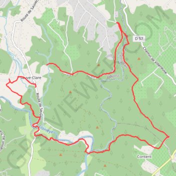 Sauveclare GPS track, route, trail