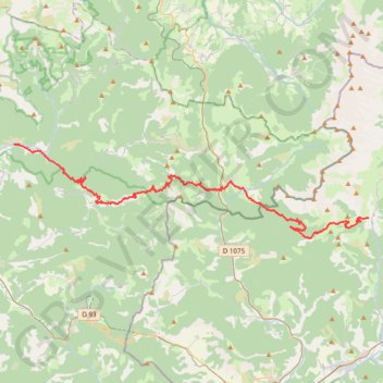 Saillans Chatillon en Diois GPS track, route, trail