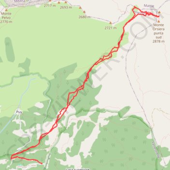 Monte Orsiera GPS track, route, trail