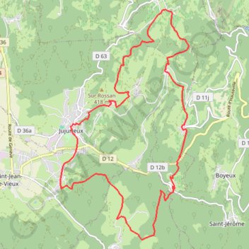 JUJURIEUX GPS track, route, trail
