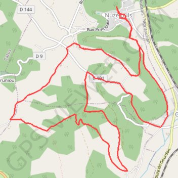 Nuzéjouls GPS track, route, trail