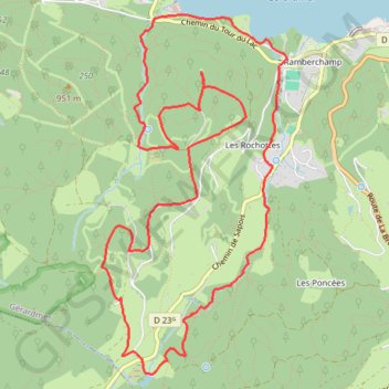 Le Saut de la Bourrique et la Tête de Mérelle GPS track, route, trail