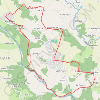 Circuit des Croix - Guillac GPS track, route, trail