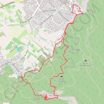 Robion-Rocher de la Baude GPS track, route, trail