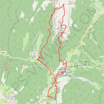 Saint Huges de Chartreuse - grand Som GPS track, route, trail