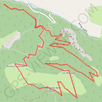 La Cabane des Lauzes GPS track, route, trail