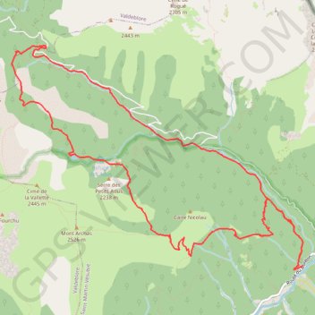 Gr D Boréon - Lac des Adus GPS track, route, trail