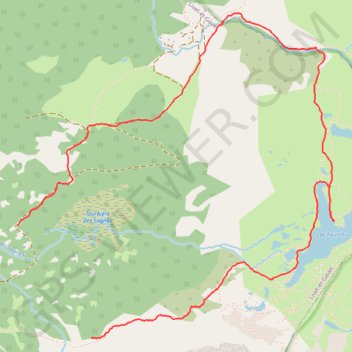 Balade Lac Fourchu GPS track, route, trail