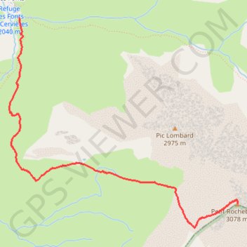 Petit Rochebrune GPS track, route, trail