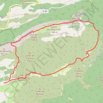 Riboux-Sainte Baume GPS track, route, trail