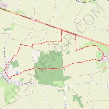 Haute-Avesnes - Hermaville GPS track, route, trail