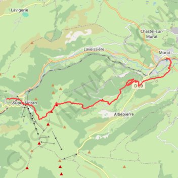 Rando MURAT - le lioran GPS track, route, trail