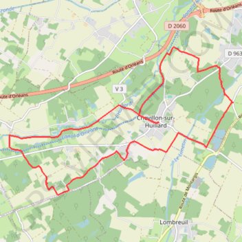 Chevillon-sur-Huillard GPS track, route, trail