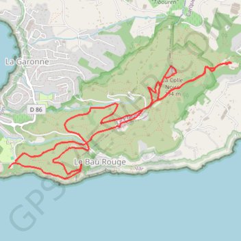 La Colle Noire GPS track, route, trail