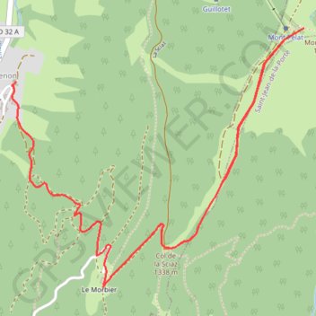 Randonnée Penon - Le Morbié - Mont Pelat GPS track, route, trail