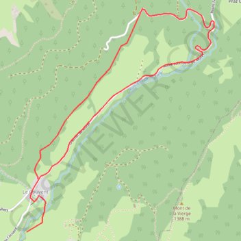 Randonnée raquettes "La Chartreuse - Lourdens" GPS track, route, trail