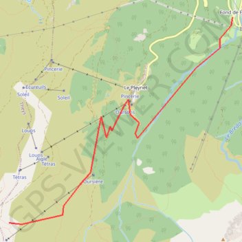 Dôme des Oudis GPS track, route, trail