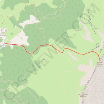 Rochers de l'Ours GPS track, route, trail