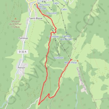 Itineraire-le-morbie GPS track, route, trail