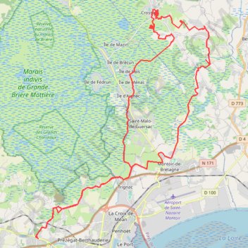 Piriac - Saint-Nazaire GPS track, route, trail