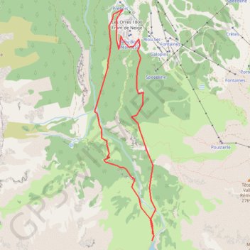 LES ORRES BOIS MEAN PROJET GPS track, route, trail
