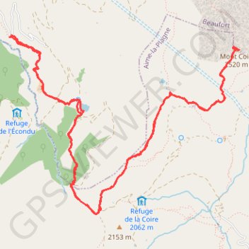 Le Mont Coin (Beaufortain) GPS track, route, trail