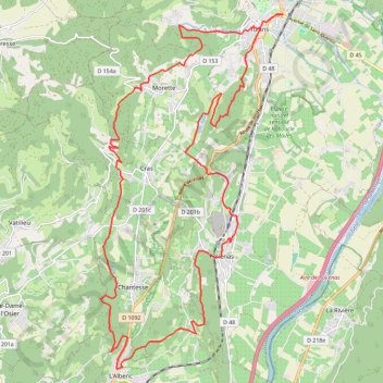 Boucle Tullins-Polineas-Morette GPS track, route, trail