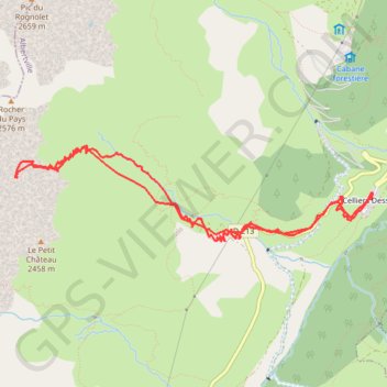 Cirque de roche noire GPS track, route, trail