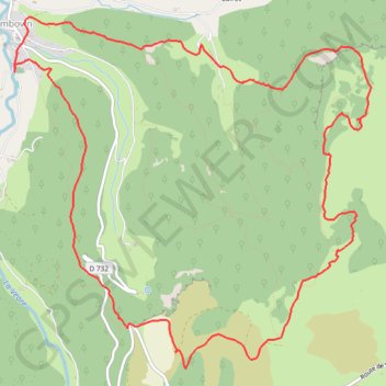 La Grande Dent - au départ de Combovin GPS track, route, trail