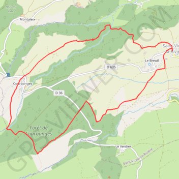 La forêt de Courbanges GPS track, route, trail