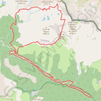 Cime de ROGUE GPS track, route, trail