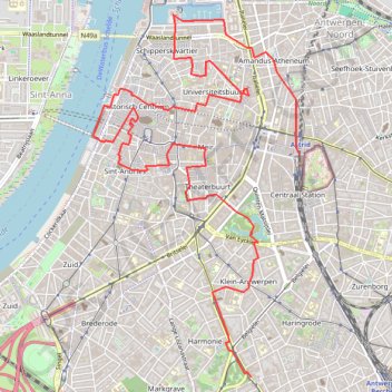 Anvers GPS track, route, trail
