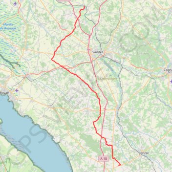 Saint-Savinien - Nieul-le-Virouil GPS track, route, trail