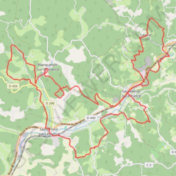 Sauveterre - Blanquefort - Lavaur GPS track, route, trail