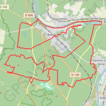 Bois-le-Roi Cyclisme GPS track, route, trail