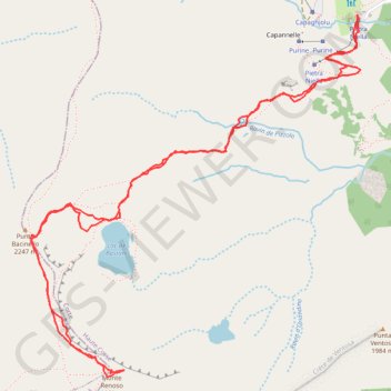 Capanelle Renoso Capanelle GPS track, route, trail