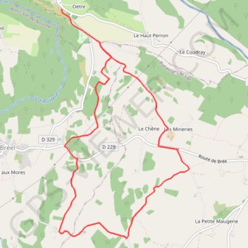 Suisse Normande - Le Blanc Rocher - La Roche d'Oëtre GPS track, route, trail