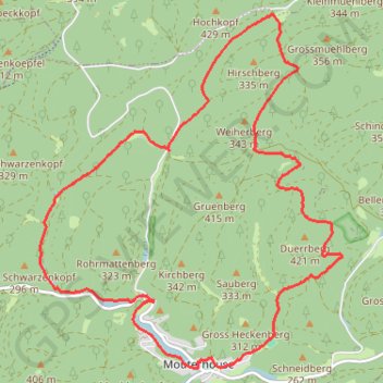 Mouterhouse et Peterphillipsgarten GPS track, route, trail