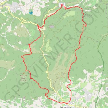 Randonnée Lubéron - sentier N°10 - Lourmarin GPS track, route, trail