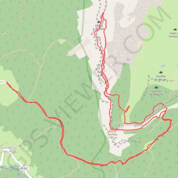 Sangle du Fouda Blanc en boucle depuis les Varvats (Chartreuse) GPS track, route, trail