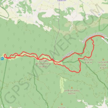 Les crètes du Luberon GPS track, route, trail