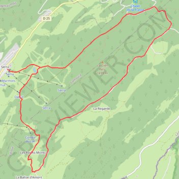 Tour du Crêt Pela GPS track, route, trail
