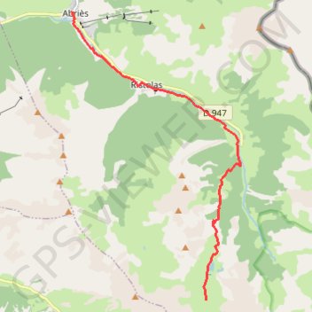 4ème jour du tour du Queyras GPS track, route, trail