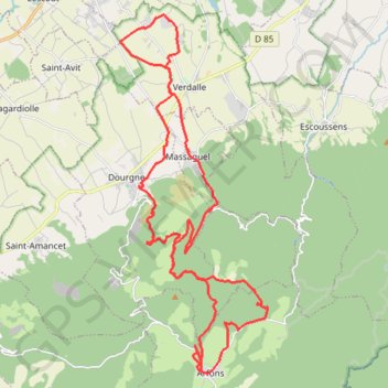 Borie-Grande GPS track, route, trail