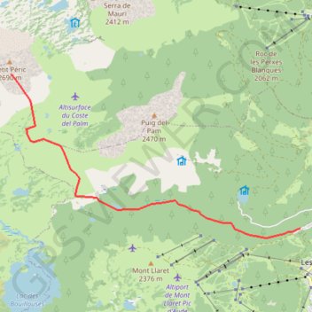 Randonnée des Péric GPS track, route, trail