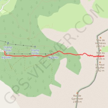 Col des Aiguilles - La Jarjatte (Drôme) GPS track, route, trail