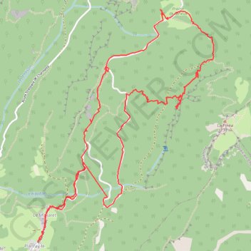 Cabane de Girieux avec des détours (Chartreuse) GPS track, route, trail